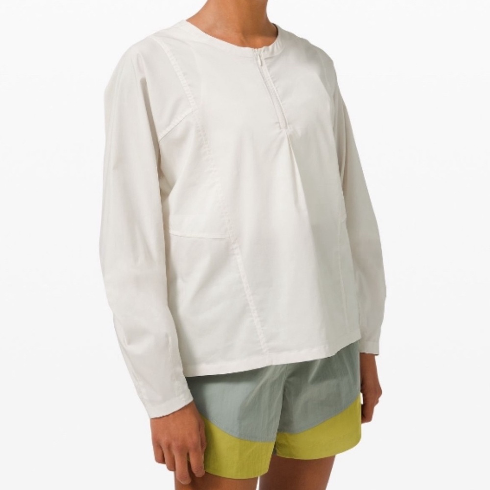 #112 Lululemon Against Convention Long Sleeve Shirt
Antique White - Sz 14